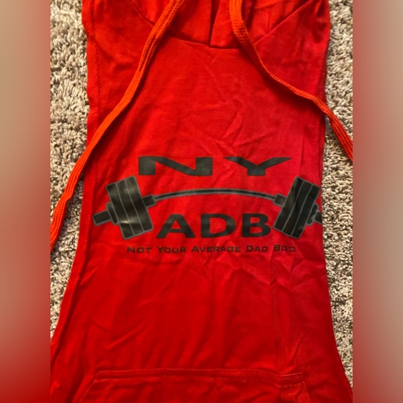Not Your Average Dad Bod Muscle Shirt + Hood + Front Pocket Size XXL NWT - Picture 2 of 3